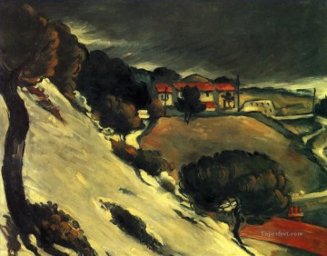  snow Painting - L Estaque under Snow Paul Cezanne